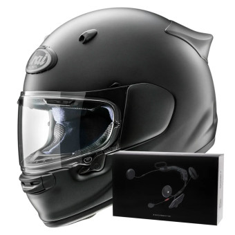 Integral Arai Quantic Frost Black + Kit bluetooth ACS10