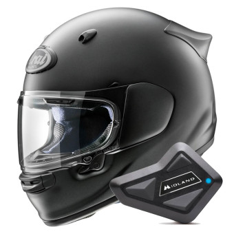 Integral Arai Quantic Frost Black + Kit Bluetooth BT Mini