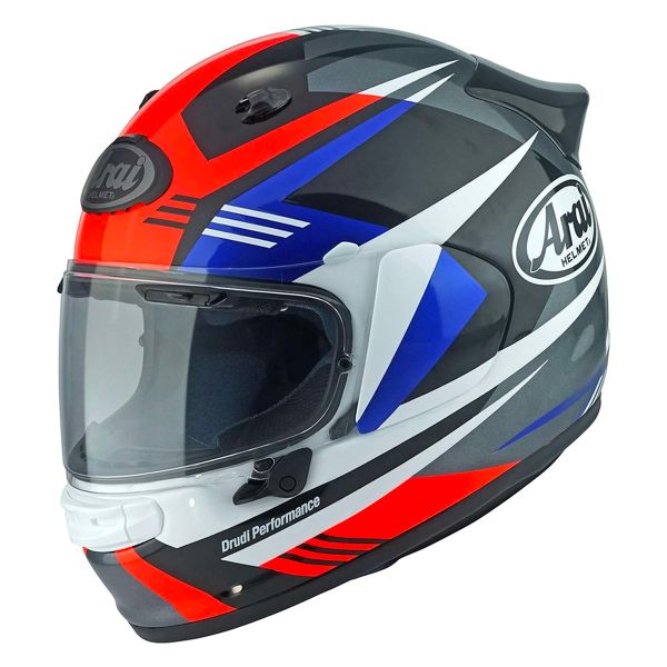 Arai Quantic Mark Red Blue Black + Kit Bluetooth 5S Solo