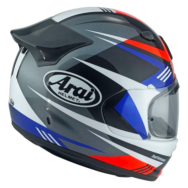 Arai Quantic Mark Red Blue Black + Kit Bluetooth 5S Solo
