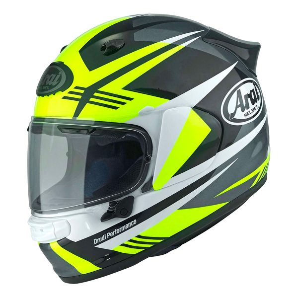 Arai Quantic Mark Yellow White Black + Kit Bluetooth 5S Solo
