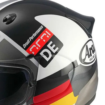 Arai Quantic Nation DE Black White Red Yellow