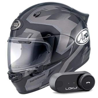 Integral Arai Quantic Robotic Black + Kit Bluetooth Lokui K30