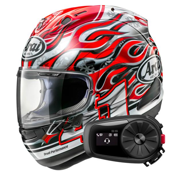 Integral Arai RX-7V Evo Haga + Kit Bluetooth 5S Solo