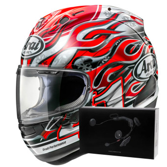 Integral Arai RX-7V Evo Haga + Kit bluetooth ACS10