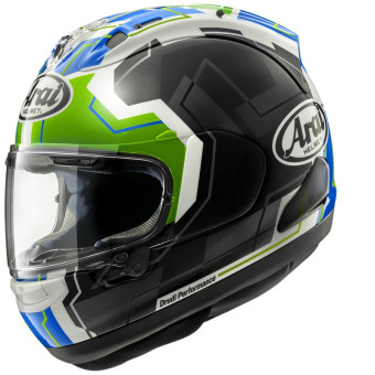 Arai RX-7V Evo JR65 Green + Kit bluetooth ACS10