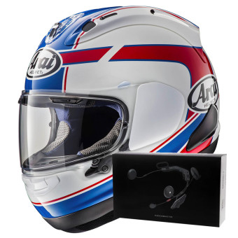 Integral Arai RX-7V Evo Schwantz + Kit bluetooth ACS10