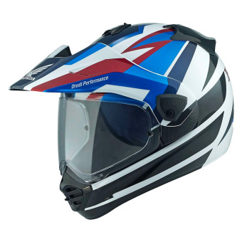 Arai Tour-X5 Africa Twin Blue White Black + Kit Bluetooth BT Mini