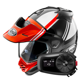 Integral Arai Tour-X5 Cosmic Red White Black + Kit Bluetooth 5S Solo
