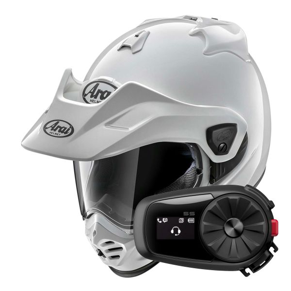 Integral Arai Tour-X5 Diamond White + Kit Bluetooth 5S Solo Integral Arai Tour-X5 Diamond White + Kit Bluetooth 5S Solo