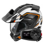 Casque Integral Arai Tour-X5 Discovery Orange Black White + Kit Bluetooth 5S Solo
