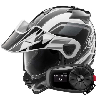 Integral Arai Tour-X5 Discovery White Grey Black + Kit Bluetooth 5S Solo