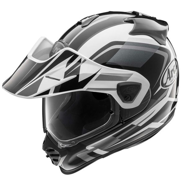 Arai Tour-X5 Discovery White Grey Black + Kit Bluetooth 5S Solo