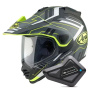 Casque Integral Arai Tour-X5 Trail Yellow White Black + Kit Bluetooth BT Mini