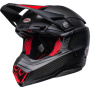 Casque Cross Bell Moto-10 Spherical Satin Gloss Satin Gloss Black Red