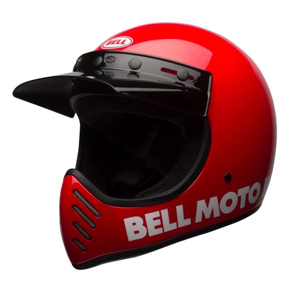 Integral Bell Moto-3 Classic Gloss Red Integral Bell Moto-3 Classic Gloss Red