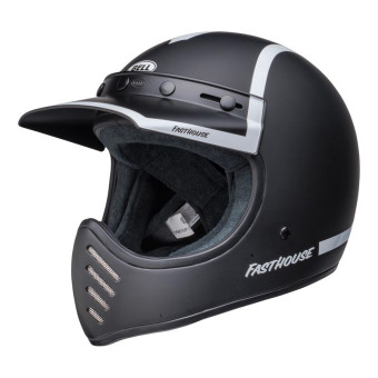 Integral Bell Moto-3 Fasthouse Old Road Black White
