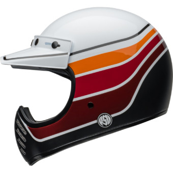Bell Moto-3 RSD Saddleback Satin Gloss White Black
