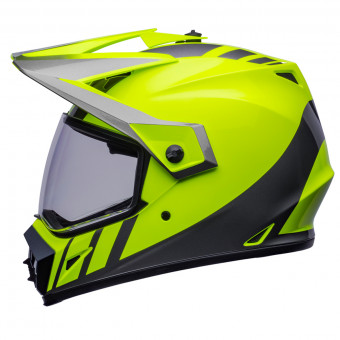 Bell MX-9 Dash Hi-Viz Yellow Grey