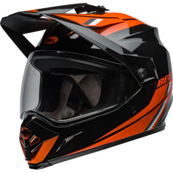 Integral Bell MX-9 Adventure Mips Alpine Gloss Black Orange