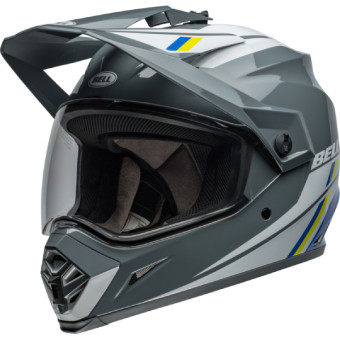 Integral Bell MX-9 Adventure Mips Alpine Gloss Gray Blue