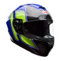 Casque Integral Bell Racestar Dlx Flex Grid Blue Yellow