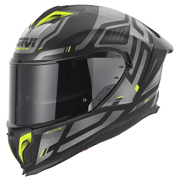 Integral Givi 50.3 Quasar Matt Black Titanium Yellow