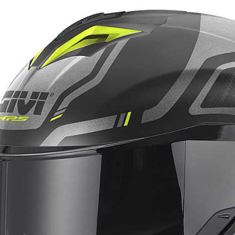 Givi 50.3 Quasar Matt Black Titanium Yellow
