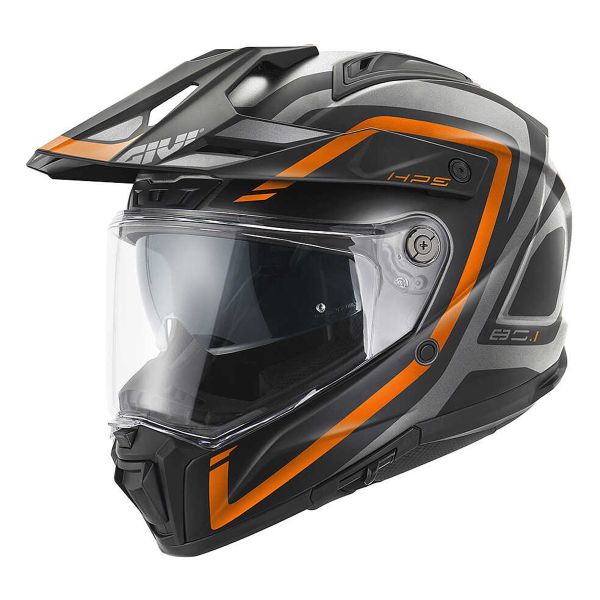 Integral Givi 80.1 Fiber Apex Matt Titanium Black Orange