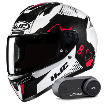 Integral HJC C10 Aspa MC1 + Kit Bluetooth Lokui K30