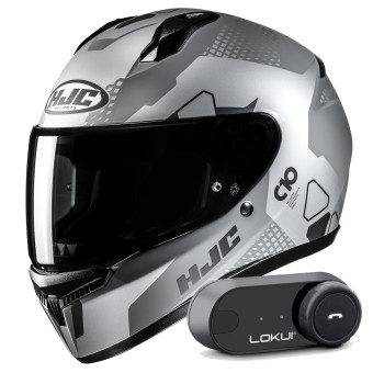 Integral HJC C10 Aspa MC5SF + Kit Bluetooth Lokui K30