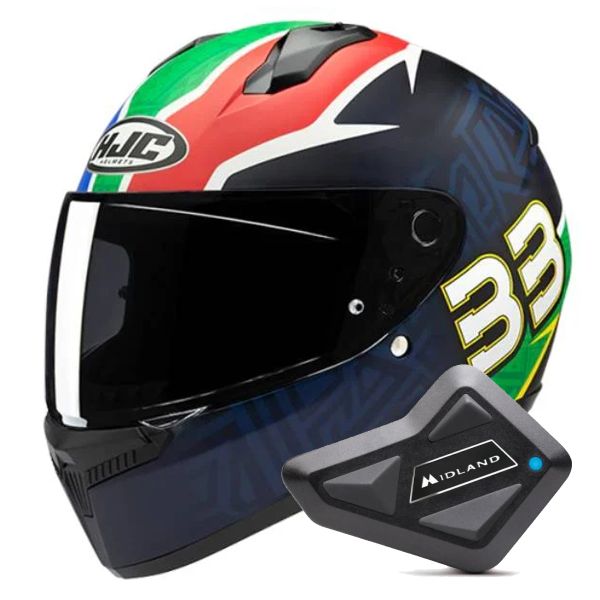 Integral HJC C10 Brad Binder 33 + Kit Bluetooth BT Mini