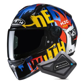 Integral HJC C10 Fop MC23 + Kit Bluetooth BT Mini