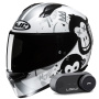 Casque Integral HJC C10 Geti MC10 + Kit Bluetooth Lokui K30