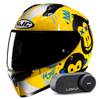 Integral HJC C10 Geti MC3SF + Kit Bluetooth Lokui K30