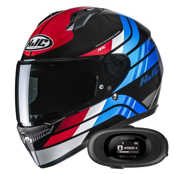 Integral HJC C10 Hiper MC21 + Kit bluetooth 5R Lite Solo Integral HJC C10 Hiper MC21 + Kit bluetooth 5R Lite Solo