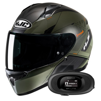 Integral HJC C10 Inka MC7SF + Kit bluetooth 5R Lite