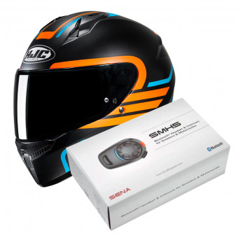 Integral HJC C10 Lito MC27SF + Kit Bluetooth SMH5 Solo