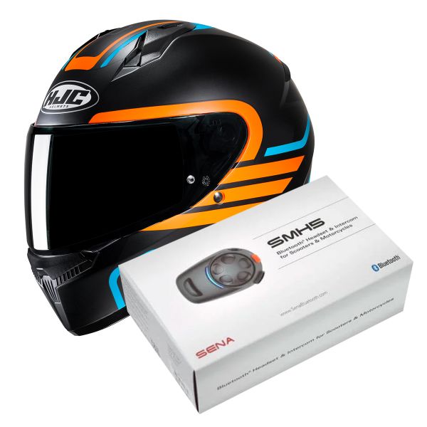 Integral HJC C10 Lito MC27SF + Kit Bluetooth SMH5 Solo