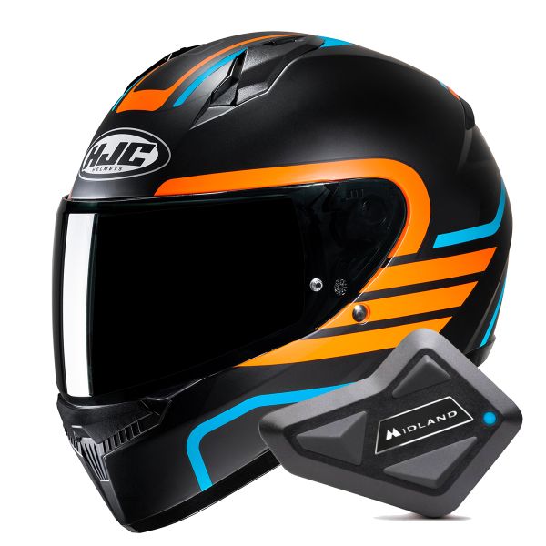 Integral HJC C10 Lito MC27SF + Kit Bluetooth BT Mini