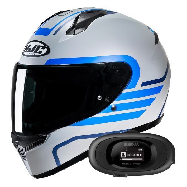 Integral HJC C10 Lito MC2SF + Kit bluetooth 5R Lite
