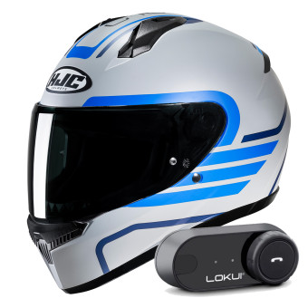 Integral HJC C10 Lito MC2SF + Kit Bluetooth Lokui K30