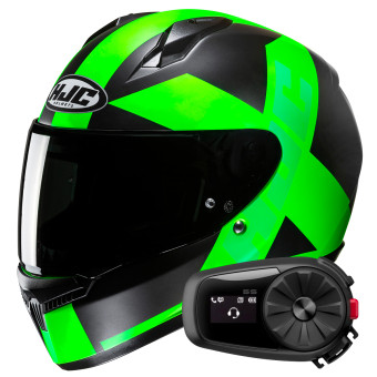 Integral HJC C10 Tez MC4HSF + Kit Bluetooth 5S Solo