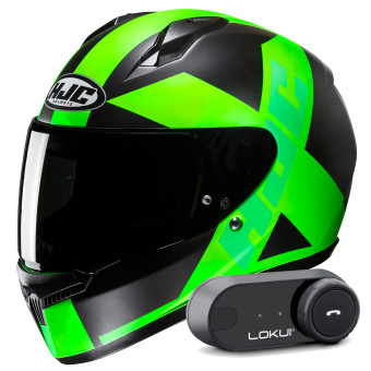 Integral HJC C10 Tez MC4HSF + Kit Bluetooth Lokui K30