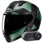 Casque Integral HJC C10 Tez MC4SF + Kit Bluetooth Lokui K30