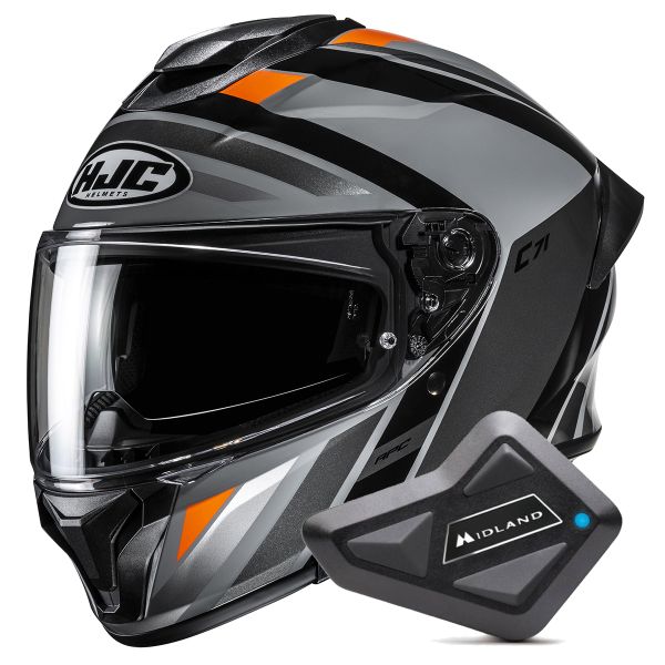 Integral HJC C71 Faber MC4 + Kit Bluetooth BT Mini Integral HJC C71 Faber MC4 + Kit Bluetooth BT Mini