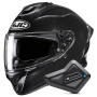 Casque Integral HJC C71 Metal Black + Kit Bluetooth BT Mini