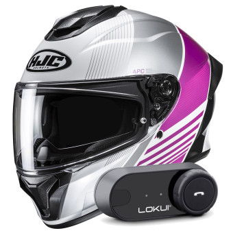 Casque Integral HJC C71 Morix MC8 + Kit Bluetooth Lokui K30 Casque Integral HJC C71 Morix MC8 + Kit Bluetooth Lokui K30