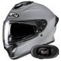 Casque Integral HJC C71 N.Gray + Kit bluetooth 5R Lite Solo