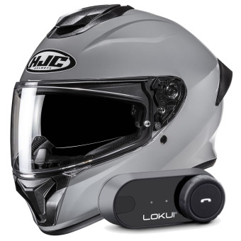 Casque Integral HJC C71 N.Gray + Kit Bluetooth Lokui K30 Casque Integral HJC C71 N.Gray + Kit Bluetooth Lokui K30